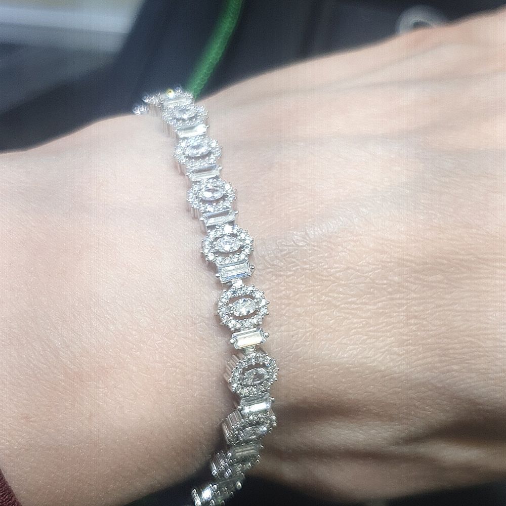 Womens silver bracelet